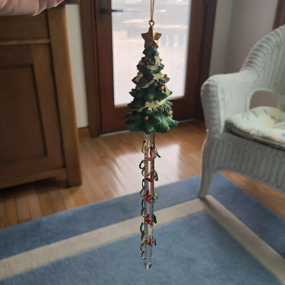 Vintage Avon Gift Collection 1997 Sparkling Icicle Ornament Tree Holiday Decor